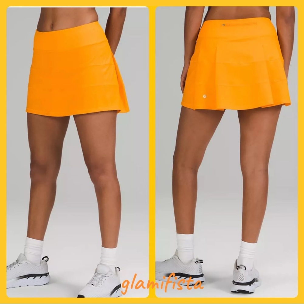 NWOT  - Lululemon Run Pace Rival Skirt Clementine Sz.6 Reg